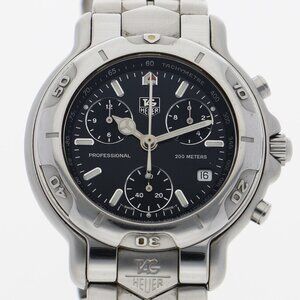 TAG HEUER CH113-0 6000 Series Chrono black SS QZ